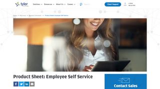 
                            7. Product Sheet: Employee Self Service - Tyler Technologies - Tyler Technologies Employee Self Service Portal