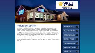 
                            2. Products and Services – Princess Credit Union - Princess Credit Union Portal