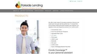
                            5. Products - Parkside Lending LLC - Parkside Lending Loan Administration Login
