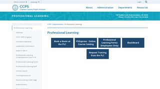 
                            4. Professional Learning - CCPS - Ccps Blackboard Portal