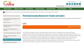 
                            5. Professional Learning Resources for Teachers and Leaders - Teaching Leaders Platform Portal