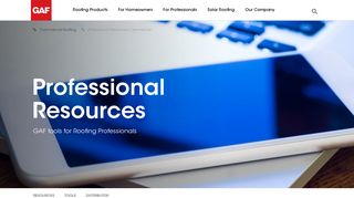 
                            2. Professional Resources - GAF - Gaf Portal Login