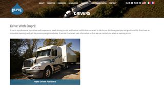 
Professional Truck Driver Positions at Dupré Logistics - Dupre Logistics
