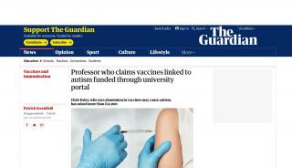 Professor who links vaccines to autism funded through university portal - Autism Funding Portal