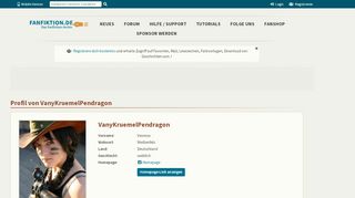 
                            4. Profil von VanyKruemelPendragon | FanFiktion.de - Fanfiktion Portal