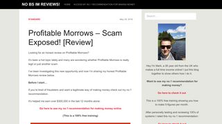 
                            3. Profitable Morrows - Scam Exposed! [Review]