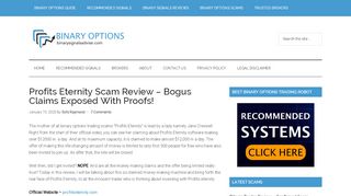 
                            6. Profits Eternity Scam Review - Bogus Claims Exposed With ... - Profits Eternity Portal