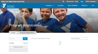 
                            6. Program Registration | YMCA of Greater Houston - Ymca Houston Portal