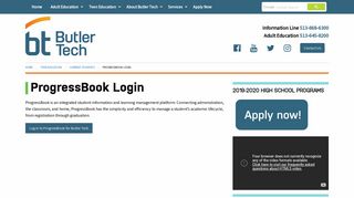 
ProgressBook Login - Butler Tech  
