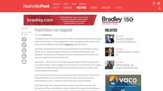 
                            8. Project Edison now 'staggered' | Nashville Post - Project Edison Tn Portal
