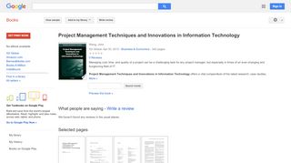 
                            4. Project Management Techniques and Innovations in Information ... - Www Eperolehan Gov My Portal