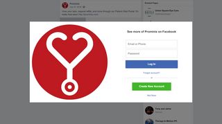 
                            8. Prominis - View your labs, request refills, and more... | Facebook - Prominis Patient Portal