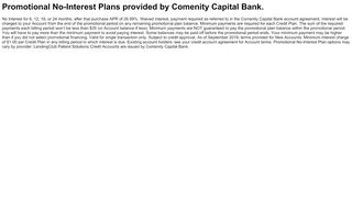 
                            9. Promotional No-Interest Plans - Lending Club - Comenity Lending Club Portal