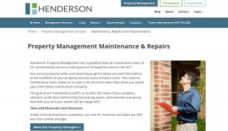 
                            3. Property Management Maintenance & Repairs - Henderson Property ... - Henderson Property Management Tenant Portal