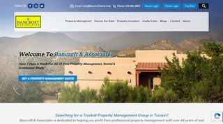
                            1. Property Management & Tucson Homes For Rent | Bancroft - Bancroft And Associates Tenant Portal
