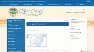 
                            1. Property Map / Records Search | Glynn County, GA - Official Website - Glynn County Gis Portal