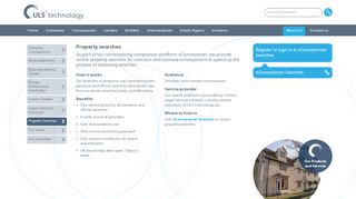 
                            6. Property Searches ULS Technology - Econveyancer Portal