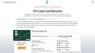 
                            7. Pros and Cons of Two TD Visa Cards, Cash vs Rewards