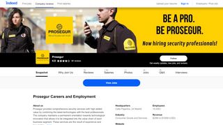
                            9. Prosegur Careers and Employment | Indeed.com - Command Security Corporation Portal
