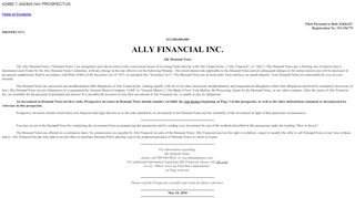 
                            8. Prospectus - SEC.gov - Ally Gmac Demand Notes Portal