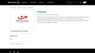 
                            5. Protravel - Travel Management Company - SAP Concur - Protravel Portal