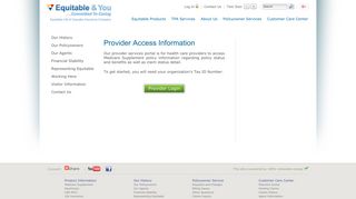 
                            1. Provider Access Information - Equitable Life & Casualty Insurance ... - Equitable Provider Portal