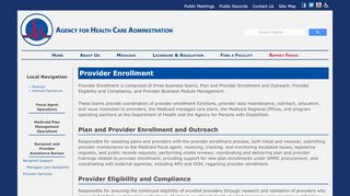
Provider Enrollment - AHCA - MyFlorida.com  
