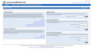 
                            3. Provider Enrollment - North Dakota MMIS Web Portal - North Dakota Medicaid Provider Portal