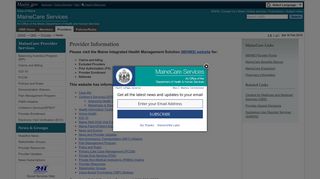 
Provider Information | Office of MaineCare Services | Maine DHHS
