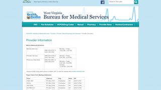 
                            2. Provider Information - West Virginia Department of Health and Human ... - Wv Mmis Provider Portal