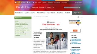 Provider Link Access Request - Valley Medical Center - Vmc Sign Up
