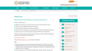 
                            3. Provider Login | Santa Clara Family Health Plan - Scfhp Member Portal