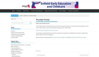 
                            1. Provider Portal – Informed Families - Enfield Council - Provider Portal Enfield