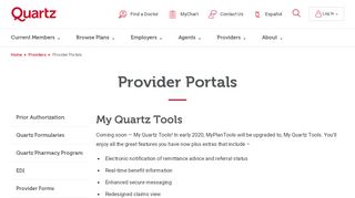 
                            8. Provider Portals | Quartz - Unity Health Provider Portal