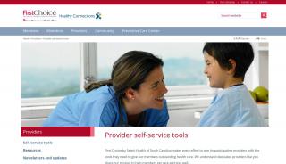 
                            3. Provider self-service tools - Select Health of SC - First Choice Select Health Provider Portal