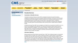 
Provider Services - Centers for Medicare & Medicaid Services - CMS.gov
