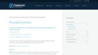 
                            7. ProviderConnect | Beacon Health Options - Beacon Health Services Provider Portal