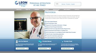 
                            1. Providers - Leon Medical Centers Health Plans - Leon Medical Center Provider Login