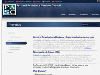 Providers « Personal Assistance Services Council
