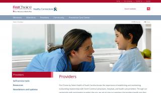 
                            1. Providers - Select Health of SC - Select Health of South Carolina - First Choice Select Health Provider Portal
