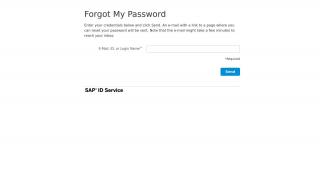 
                            4. Provisioning: Forgot My Password - SAP ID Service - Plunder Portal Password Reset