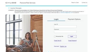 
                            15. PRS Client Portal | Login - Chubb - Insurance 2 Go Portal