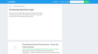 
                            5. Ps Greendot Org Parent Login or Sign Up - Http Ps Greendot Org Guardian Portal