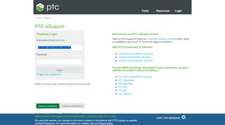
                            3. PTC.com: Log In - PTC Support - Ptcu Portal