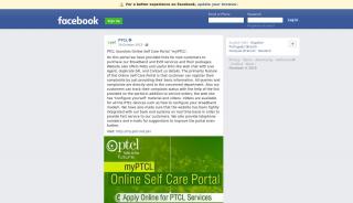 
                            5. PTCL - PTCL launches Online Self Care Portal “myPTCL”.... | Facebook - Ptcl Self Care Portal