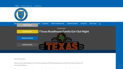 PTO Texas Roadhouse Family Eat-Out Night – Monument Academy