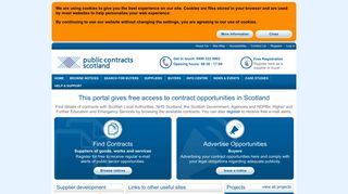 
                            11. Public Contracts Scotland: Home - Pcs Portal