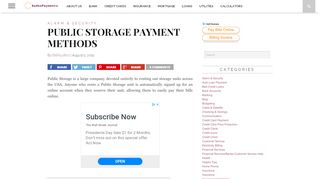 Publicstorage.Com | PUBLIC STORAGE PAYMENT METHODS - Publicstorage Com Sign Up