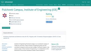 
                            7. Pulchowk Campus, Institute of Engineering (IOE) - Edusanjal - Exam Ioe Edu Np Student Portal
