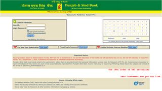 
                            3. Punjab & Sind Bank - Retail Signon Page - Psb Online Net Banking Portal